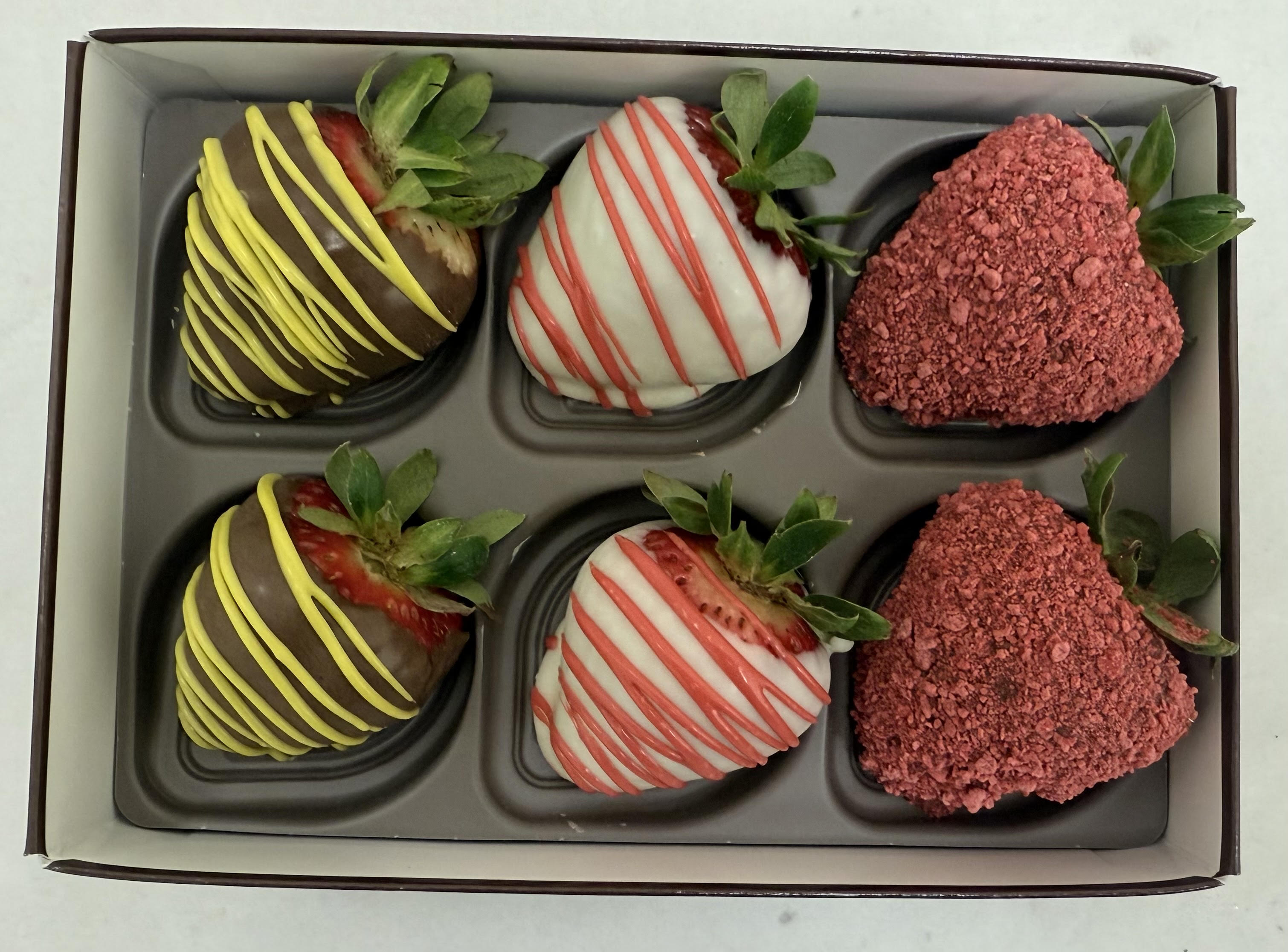 6-Pack Chocolate Strawberries